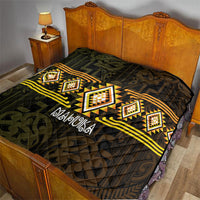 Aotearoa Atua Mahuika Quilt Maori Goddess Of Fire Taniko Motifs LT14 - Polynesian Pride