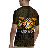 Aotearoa Atua Mahuika Personalised Rugby Jersey Maori Goddess Of Fire Taniko Motifs LT14 - Polynesian Pride