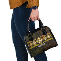 Aotearoa Atua Mahuika Shoulder Handbag Maori Goddess Of Fire Taniko Motifs LT14 - Polynesian Pride