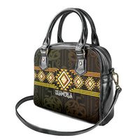 Aotearoa Atua Mahuika Shoulder Handbag Maori Goddess Of Fire Taniko Motifs LT14 - Polynesian Pride