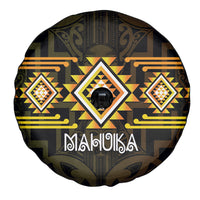Aotearoa Atua Mahuika Spare Tire Cover Maori Goddess Of Fire Taniko Motifs LT14 - Polynesian Pride