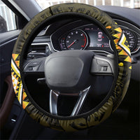 Aotearoa Atua Mahuika Steering Wheel Cover Maori Goddess Of Fire Taniko Motifs LT14 - Polynesian Pride
