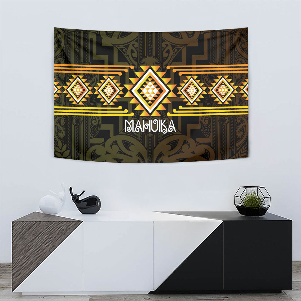 Aotearoa Atua Mahuika Tapestry Maori Goddess Of Fire Taniko Motifs LT14 - Polynesian Pride