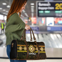 Aotearoa Atua Mahuika Travel Bag Maori Goddess Of Fire Taniko Motifs LT14 - Polynesian Pride