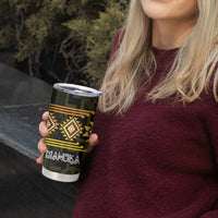 Aotearoa Atua Mahuika Personalised Tumbler Cup Maori Goddess Of Fire Taniko Motifs LT14 - Polynesian Pride