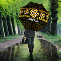 Aotearoa Atua Mahuika Umbrella Maori Goddess Of Fire Taniko Motifs LT14 - Polynesian Pride
