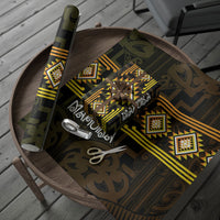 Aotearoa Atua Mahuika Wrapping Paper Maori Goddess Of Fire Taniko Motifs LT14 - Polynesian Pride