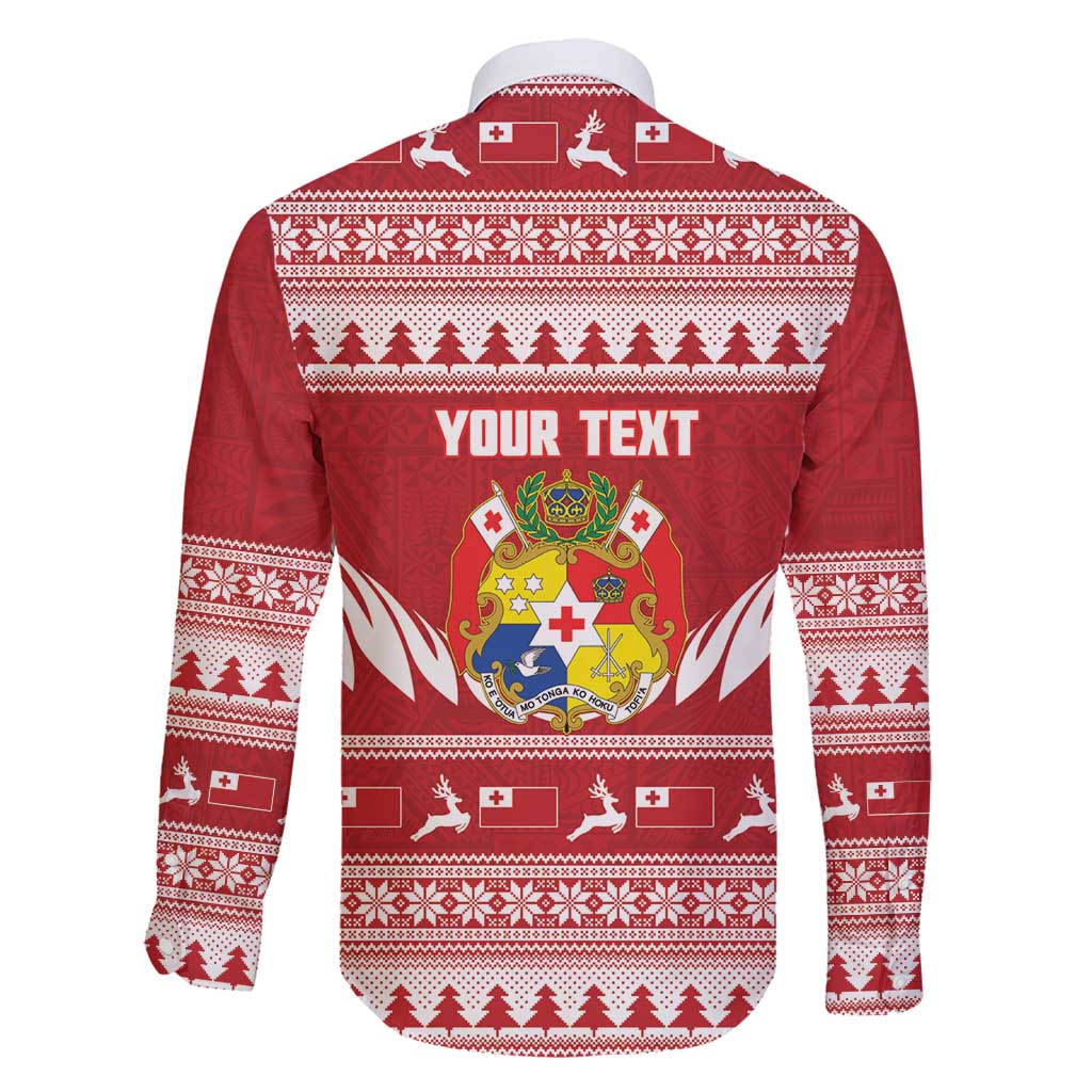 Personalised Tonga Rugby Christmas Family Matching Mermaid Dress and Hawaiian Shirt Mate Maa Tonga Ngatu Pattern - Polynesian Pride