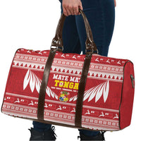 Tonga Rugby Christmas Travel Bag Mate Maa Tonga Ngatu Pattern - Polynesian Pride