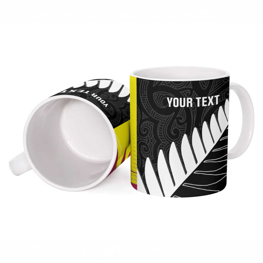 New Zealand and West Indies Cricket Custom Ceramic Mug Black Cap Windies Together LT14 - Polynesian Pride