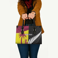 New Zealand and West Indies Cricket Custom Leather Bag Black Cap Windies Together LT14 - Polynesian Pride