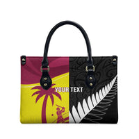 New Zealand and West Indies Cricket Custom Leather Bag Black Cap Windies Together LT14 - Polynesian Pride