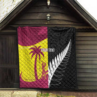 New Zealand and West Indies Cricket Custom Quilt Black Cap Windies Together LT14 - Polynesian Pride