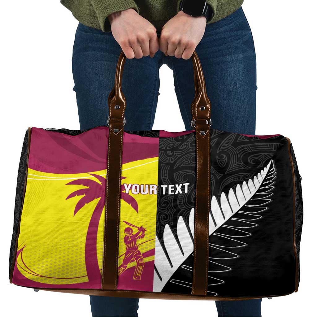 New Zealand and West Indies Cricket Custom Travel Bag Black Cap Windies Together LT14 Black - Polynesian Pride