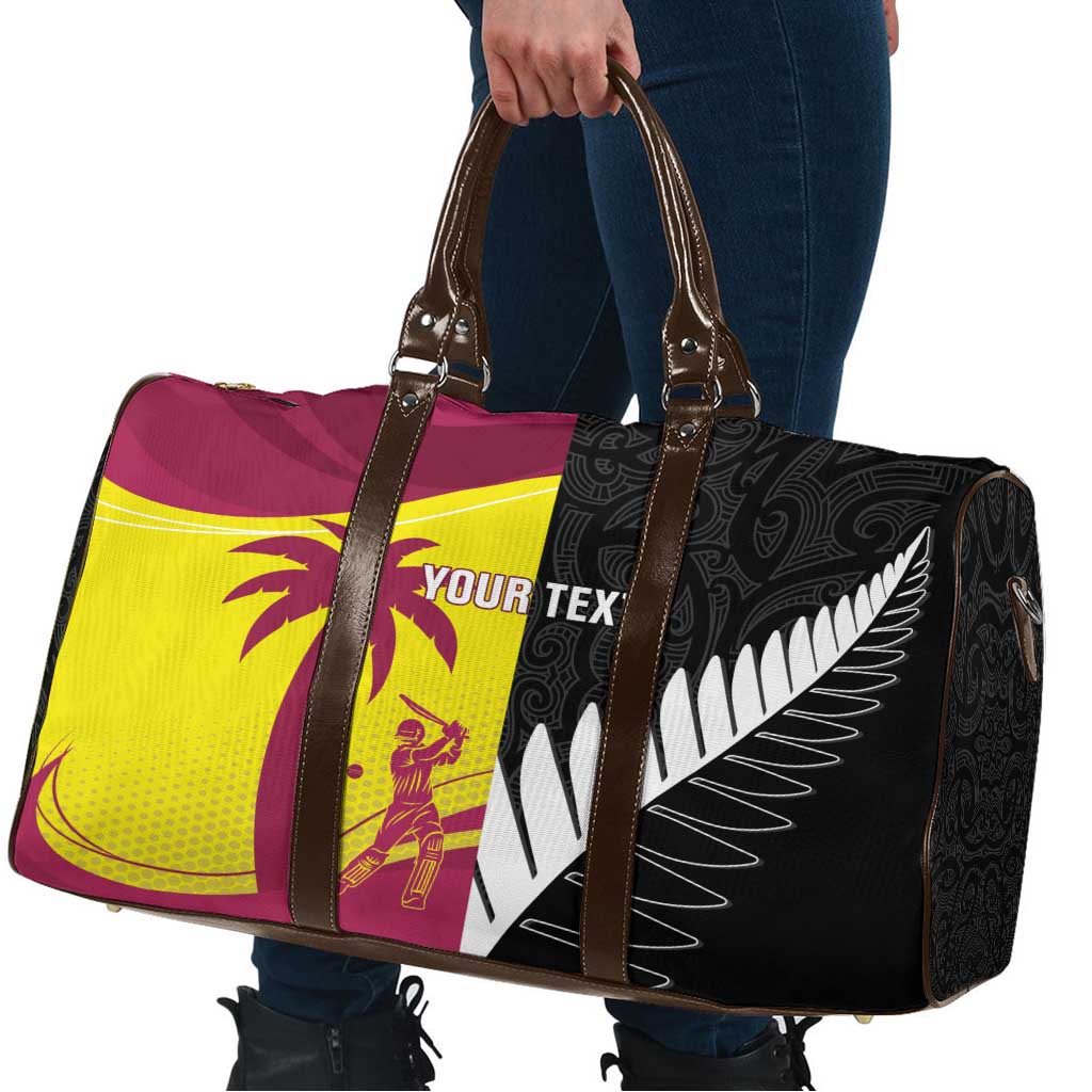 New Zealand and West Indies Cricket Custom Travel Bag Black Cap Windies Together LT14 - Polynesian Pride