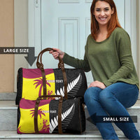 New Zealand and West Indies Cricket Custom Travel Bag Black Cap Windies Together LT14 - Polynesian Pride