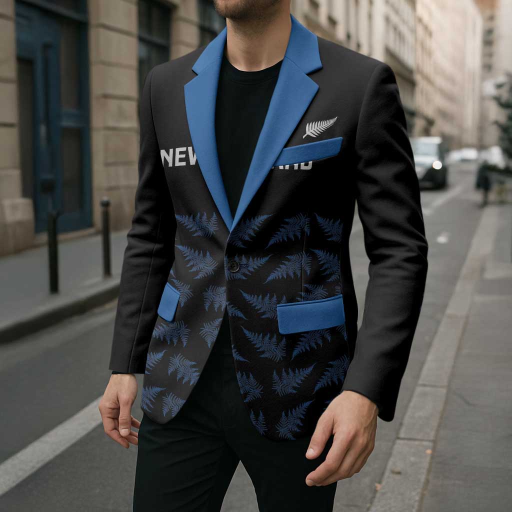 New Zealand Silver Fern Cricket Custom Blazer Black Cap T20 Version - Polynesian Pride