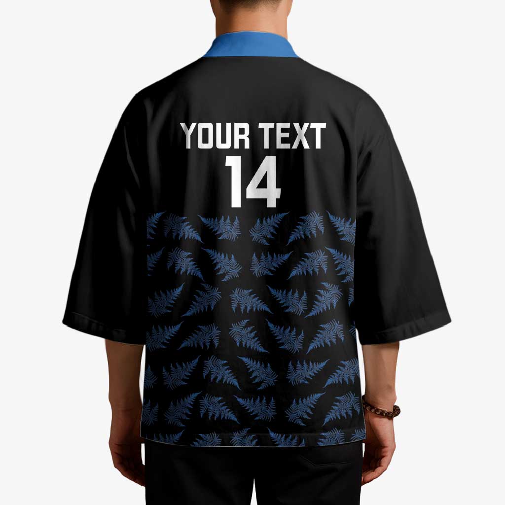 New Zealand Silver Fern Cricket Custom Kimono Black Cap T20 Version - Polynesian Pride