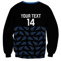New Zealand Silver Fern Cricket Custom Sweatshirt Black Cap T20 Version - Polynesian Pride