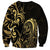 Gold And Black Aoteara Horse Racing Sweatshirt NZ Maori Pattern