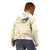 Gold And White Aoteara Horse Racing Kid Hoodie NZ Maori Pattern