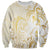 Gold And White Aoteara Horse Racing Sweatshirt NZ Maori Pattern