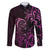 Pink Aoteara Horse Racing Family Matching Puletasi and Hawaiian Shirt NZ Maori Pattern