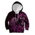 Pink Aoteara Horse Racing Kid Hoodie NZ Maori Pattern