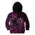 Pink Aoteara Horse Racing Kid Hoodie NZ Maori Pattern