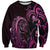 Pink Aoteara Horse Racing Sweatshirt NZ Maori Pattern