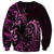 Pink Aoteara Horse Racing Sweatshirt NZ Maori Pattern