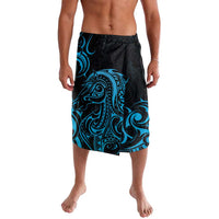 Blue Aoteara Horse Racing Lavalava NZ Maori Pattern