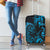 Blue Aoteara Horse Racing Luggage Cover NZ Maori Pattern