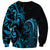 Blue Aoteara Horse Racing Sweatshirt NZ Maori Pattern