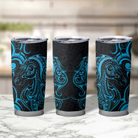 Blue Aoteara Horse Racing Tumbler Cup NZ Maori Pattern