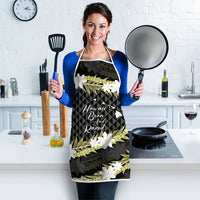 Born And Raised Aloha Hawaii Apron Kanaka Kakau Hawaiian Tiare Pakalana Lei - Polynesian Pride