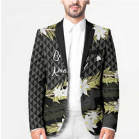Born And Raised Aloha Hawaii Blazer Kanaka Kakau Hawaiian Tiare Pakalana Lei - Polynesian Pride