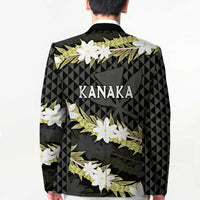 Born And Raised Aloha Hawaii Blazer Kanaka Kakau Hawaiian Tiare Pakalana Lei - Polynesian Pride