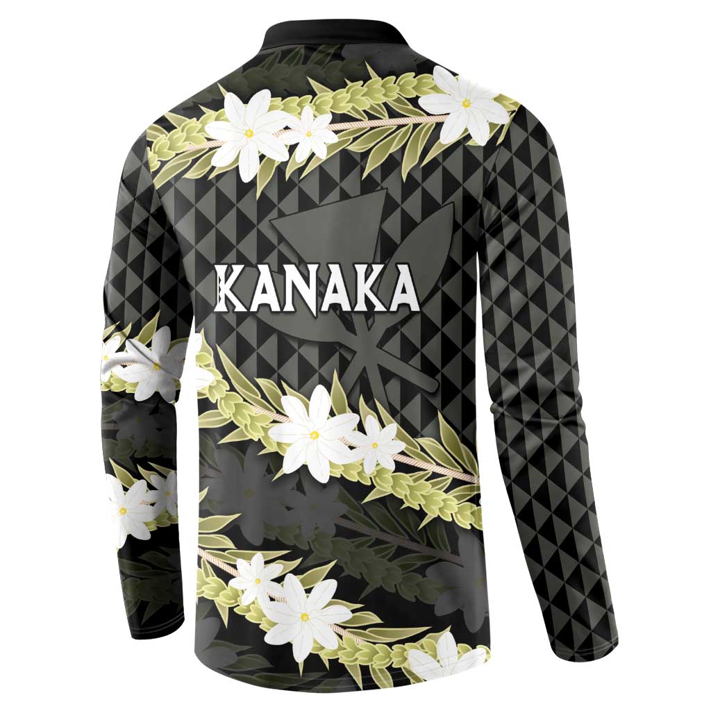 Born And Raised Aloha Hawaii Button Sweatshirt Kanaka Kakau Hawaiian Tiare Pakalana Lei - Polynesian Pride