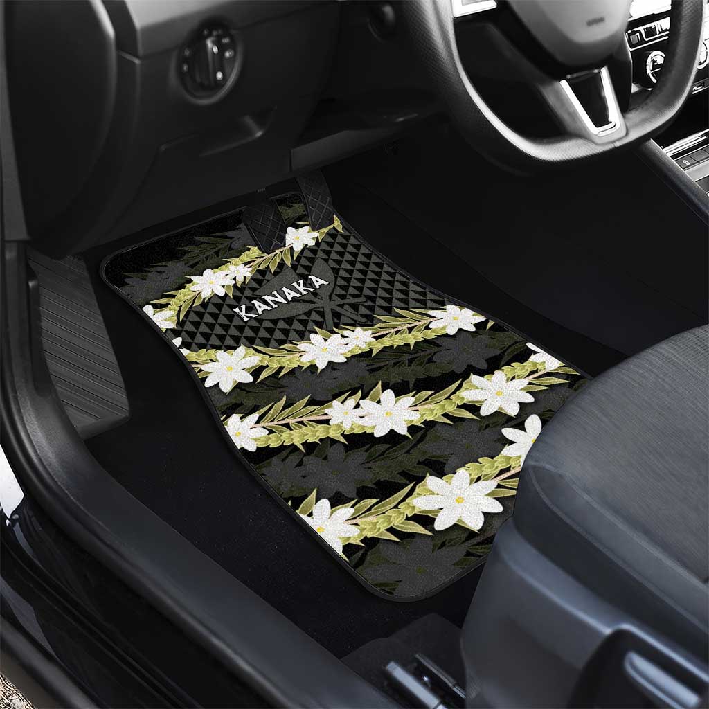 Born And Raised Aloha Hawaii Car Mats Kanaka Kakau Hawaiian Tiare Pakalana Lei - Polynesian Pride