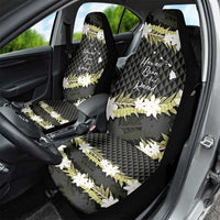 Born And Raised Aloha Hawaii Car Seat Cover Kanaka Kakau Hawaiian Tiare Pakalana Lei - Polynesian Pride