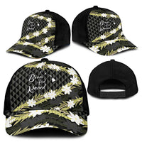 Born And Raised Aloha Hawaii Classic Cap Kanaka Kakau Hawaiian Tiare Pakalana Lei - Polynesian Pride
