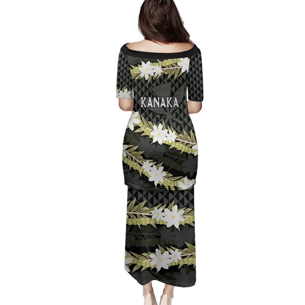 Born And Raised Aloha Hawaii Family Matching Puletasi and Hawaiian Shirt Kanaka Kakau Hawaiian Tiare Pakalana Lei - Polynesian Pride