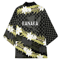 Born And Raised Aloha Hawaii Kimono Kanaka Kakau Hawaiian Tiare Pakalana Lei - Polynesian Pride