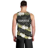 Born And Raised Aloha Hawaii Men Tank Top Kanaka Kakau Hawaiian Tiare Pakalana Lei - Polynesian Pride
