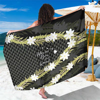 Born And Raised Aloha Hawaii Sarong Kanaka Kakau Hawaiian Tiare Pakalana Lei - Polynesian Pride