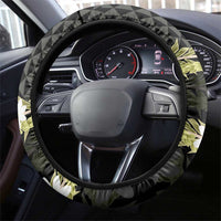 Born And Raised Aloha Hawaii Steering Wheel Cover Kanaka Kakau Hawaiian Tiare Pakalana Lei - Polynesian Pride