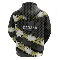 Born And Raised Aloha Hawaii Zip Hoodie Kanaka Kakau Hawaiian Tiare Pakalana Lei - Polynesian Pride