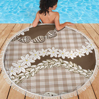 Brown Hawaii Tiare and Shell Lei Beach Blanket Hawaiian Palaka Luxury Vibes LT14 - Polynesian Pride