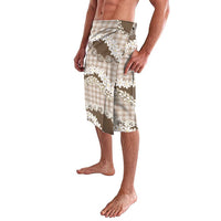 Brown Hawaii Tiare and Shell Lei Lavalava Hawaiian Palaka Luxury Vibes - Polynesian Pride